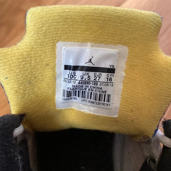 Jordan 5 Retro ‘Laney’ (2013) Toddler Size 10 - Picture 7 of 8